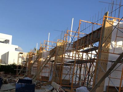 Sistema de Andamios de Marco para Construcción de edificios en Islas Caimán