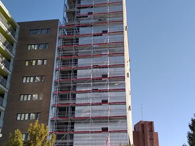 Proyecto de mantenimiento de plaza en Madrid