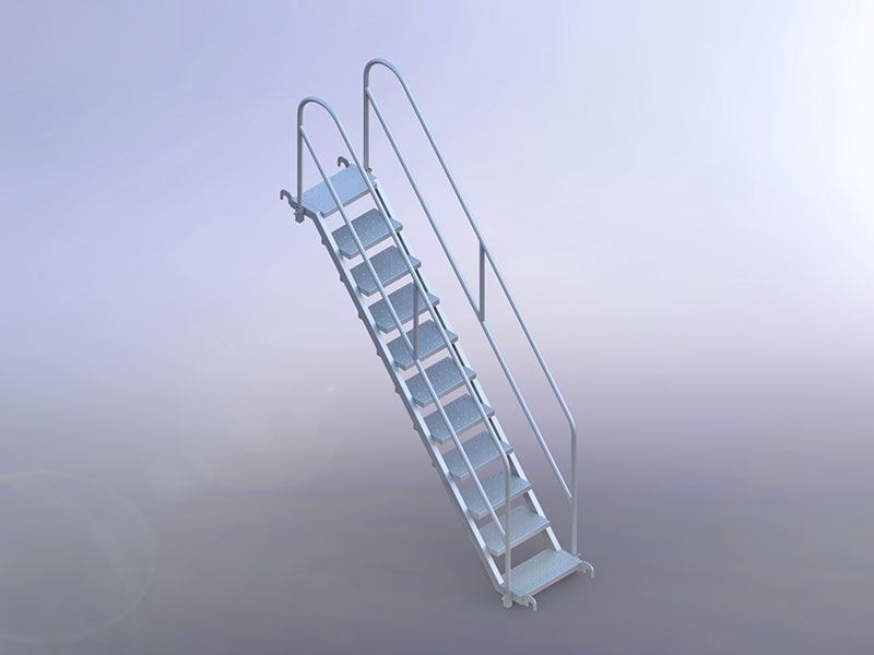 Escalera de acero para andamios tipo copa
